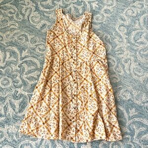 Toad & Co manzana tiered tank organic cotton dress size small EUC